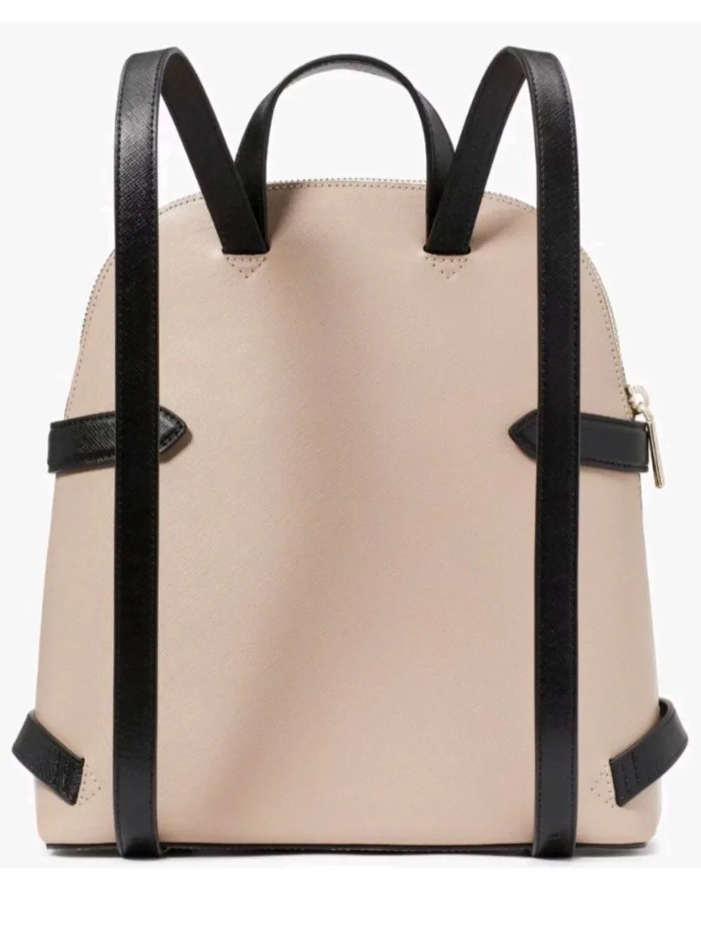 Kate Spade Staci Dome Med Backpack Beige White Saffiano Leather KG021 Ret $359